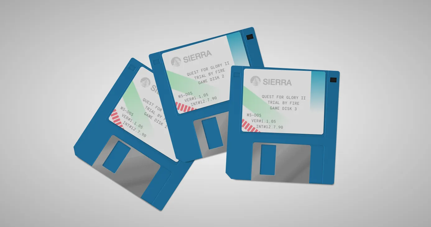 CSS 3½″ Floppy Diskettes Sketch