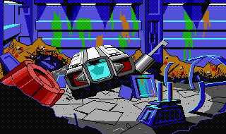 Roger Wilco's Escape Pod on the Gar'Bage Freighter